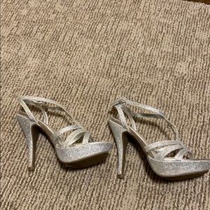 Silver High heels